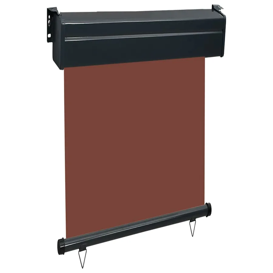 Auvent latéral de balcon 65x250 cm Marron - 3