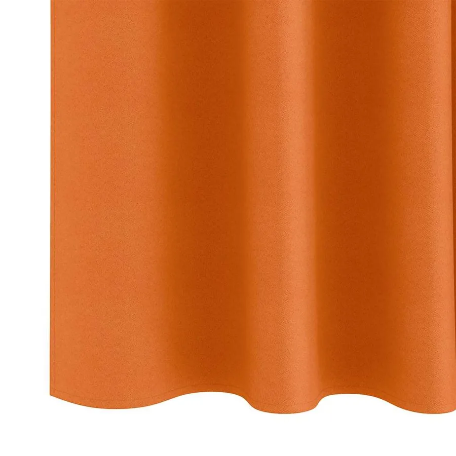 Rideaux occultants avec anneaux 2 pcs Orange vif 245 x 140 cm - 6