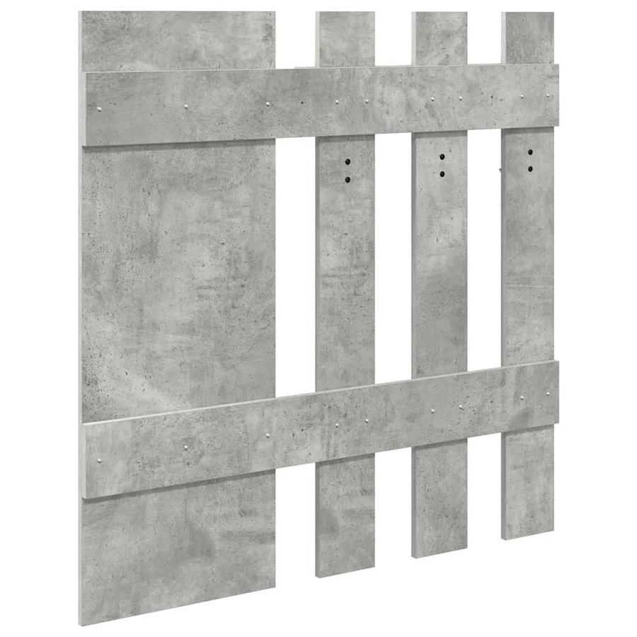 Porte-manteau mural Montage mural Gris béton 100 x 10 x 100 cm - 7