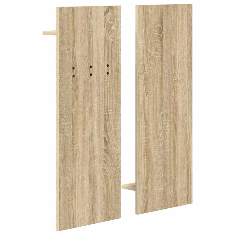 Porte-manteau mural avec étagère Chêne Sonoma 70 x 10 x 90 cm - 7