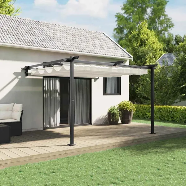 Pavillon 300 x 300 x 200 cm Crème Polyester