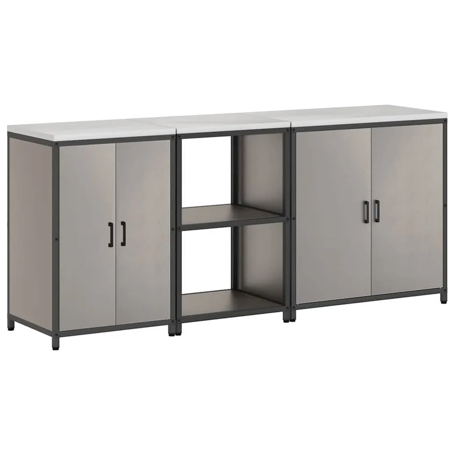 Ensemble de rangement cuisine HATTEM 3 pcs Rouillé Acier - 10
