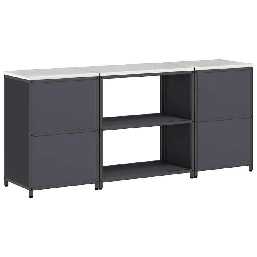 Ensemble de rangement cuisine HATTEM 3 pcs Anthracite - 12