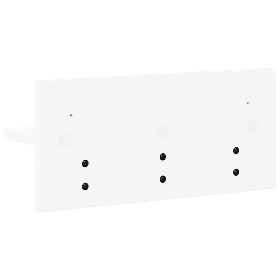 Porte-manteau mural Blanc 40 x 10,5 x 18 cm Bois d'ingénierie - 7