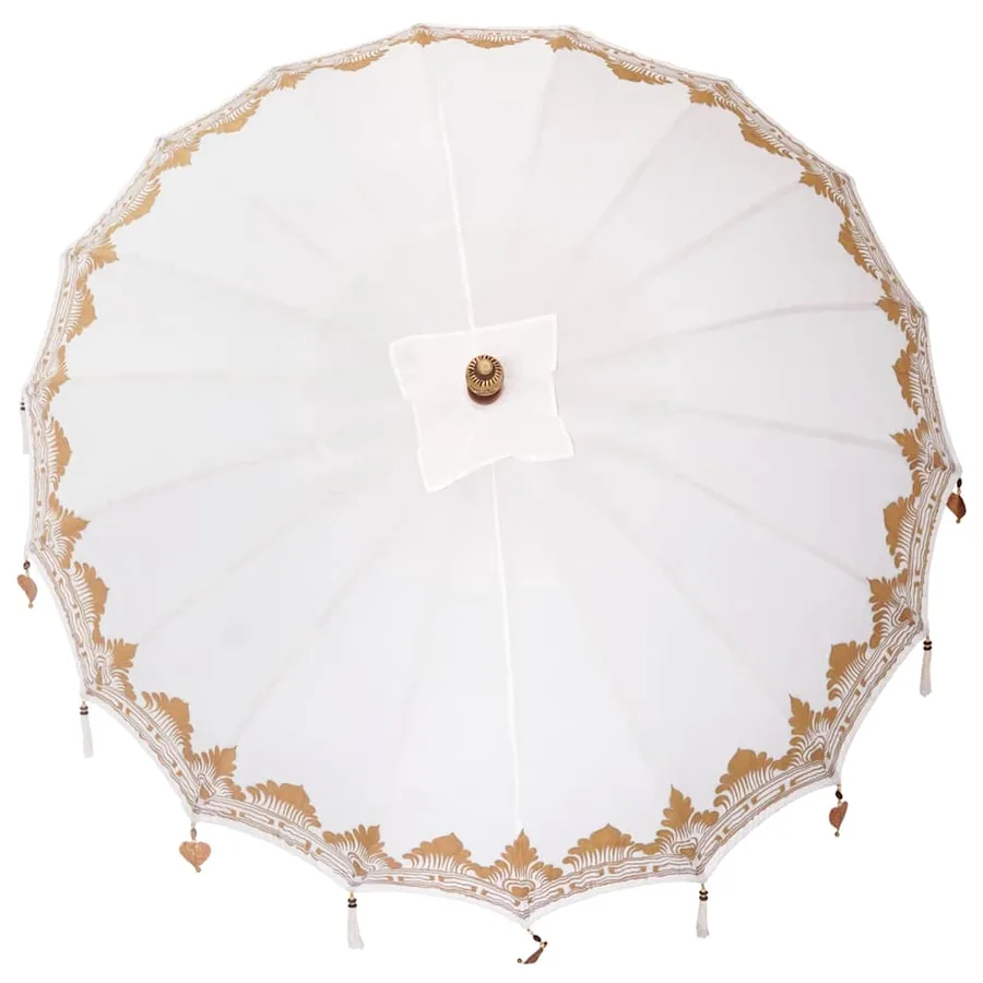 Parasol balinais Crème 215 x 215 x 260 cm - 6