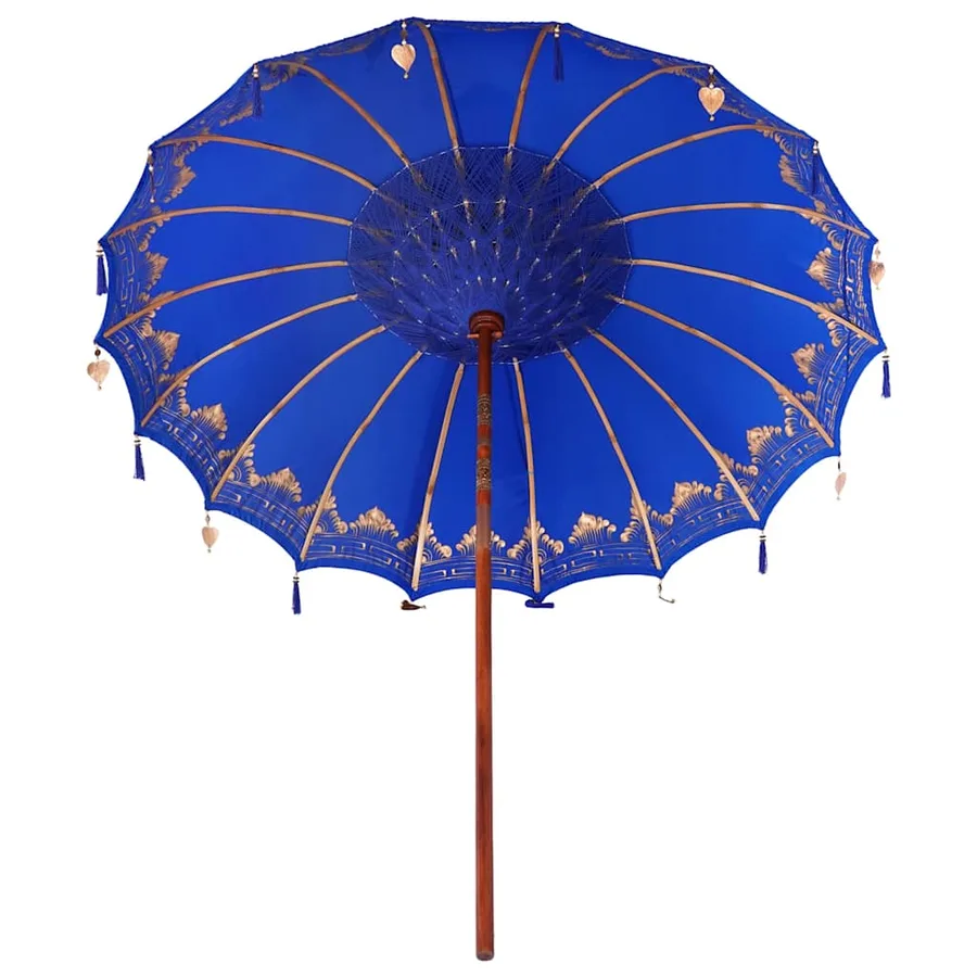 Parasol balinais Bleu 215 x 215 x 260 cm - 5