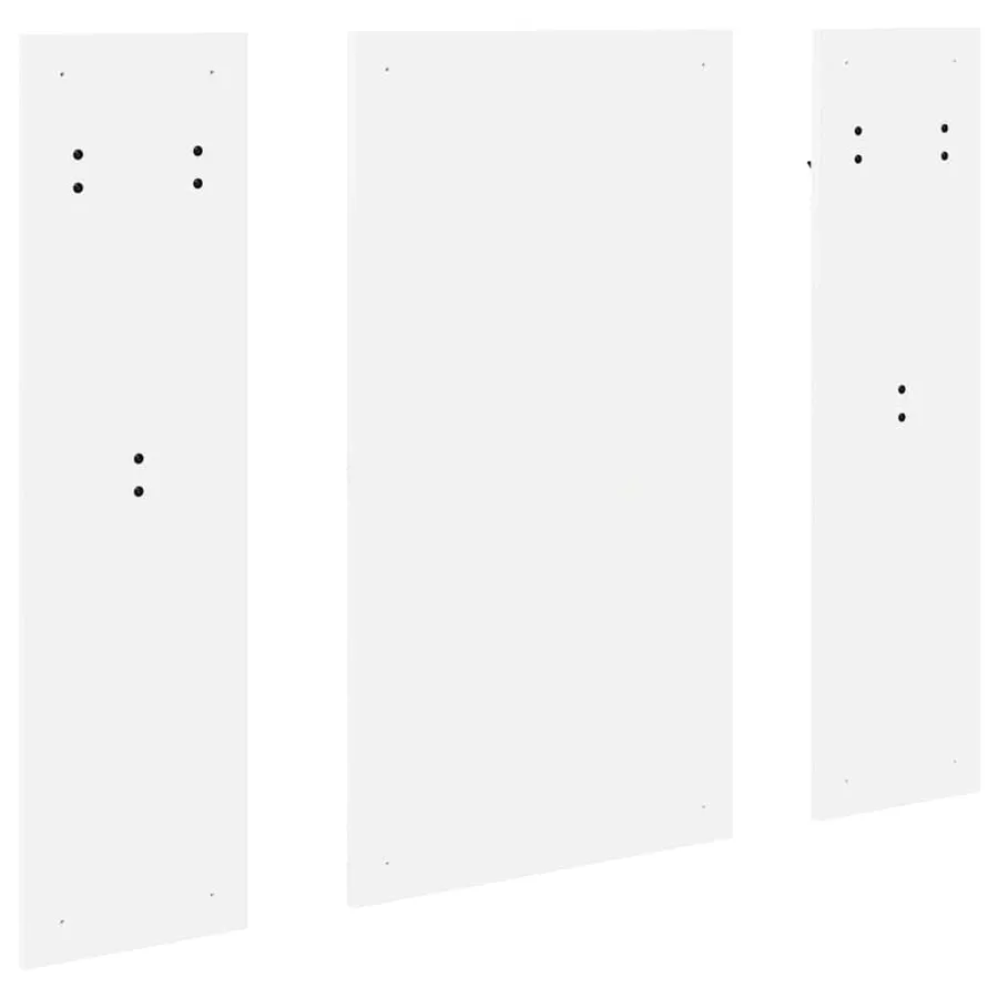 Porte-manteau mural Blanc 96 x 1,5 x 90 cm Bois d'ingénierie - 7