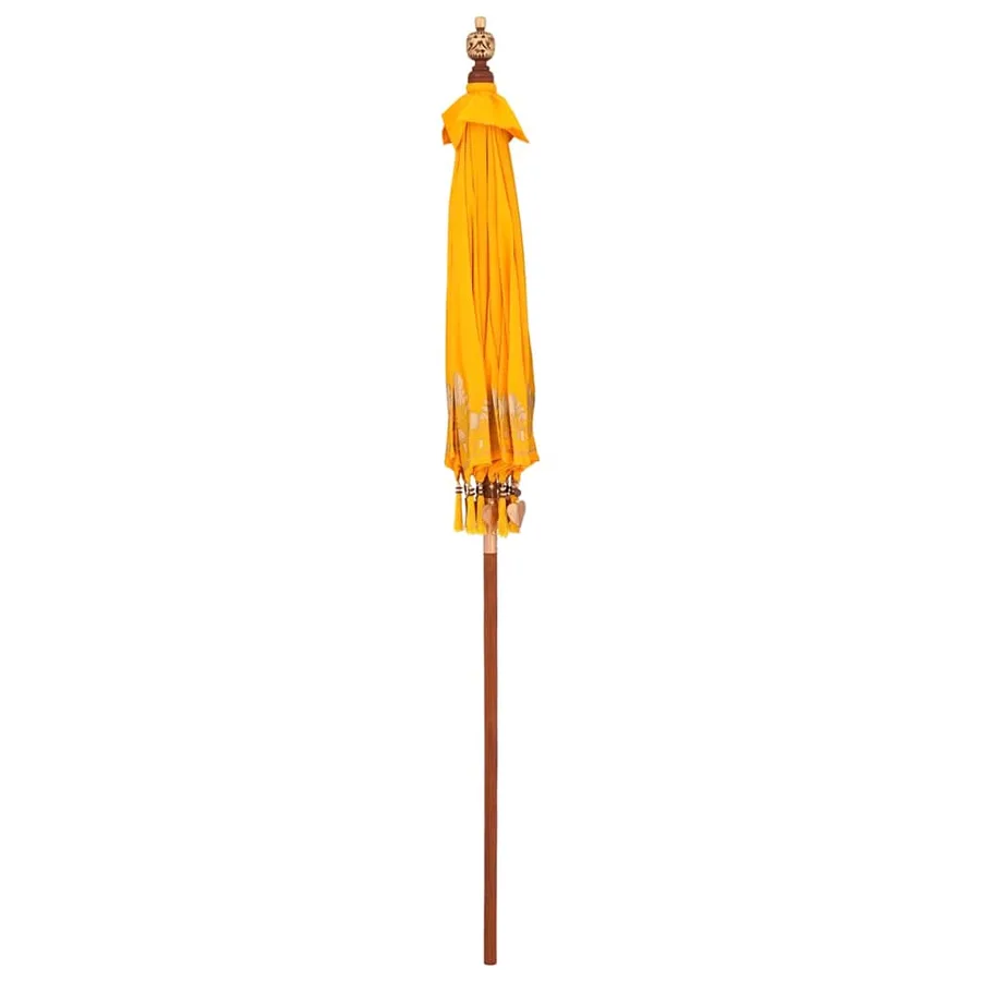 Parasol balinais Jaune 185 x 185 x 260 cm - 4