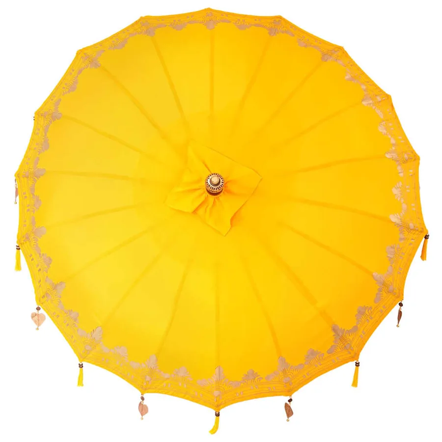 Parasol balinais Jaune 185 x 185 x 260 cm - 6
