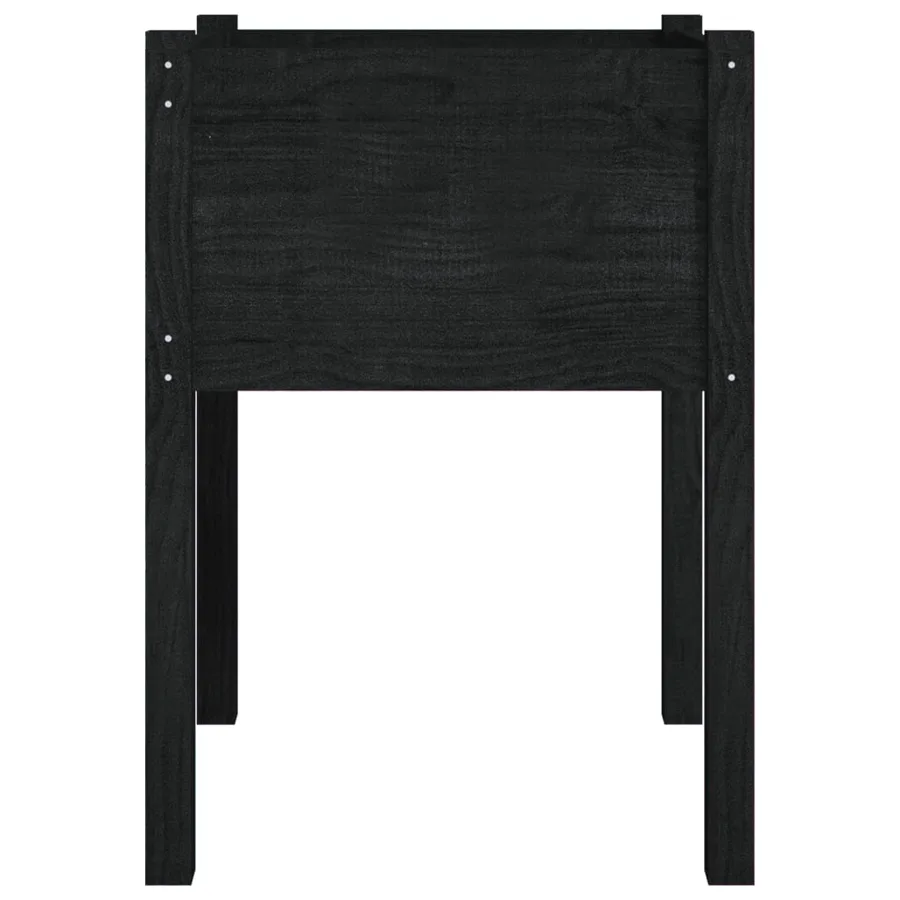 Jardinières 2 pcs Noir 50x50x70 cm Bois de pin massif - 5