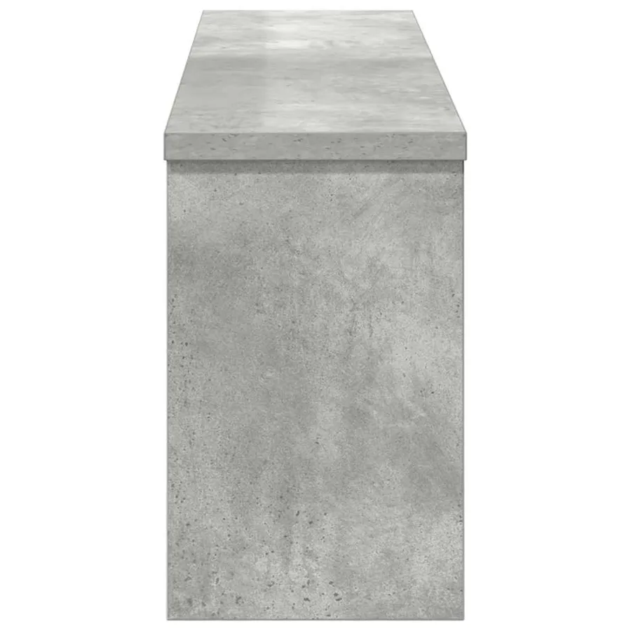 Porte-manteau mural avec étagère Gris béton 75 x 16 x 26 cm - 6