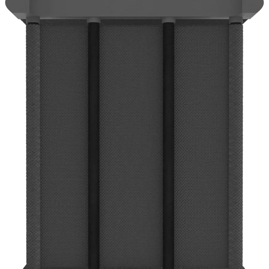 Étagère d'affichage 12 cubes Gris 103x30x141 cm Tissu - 5