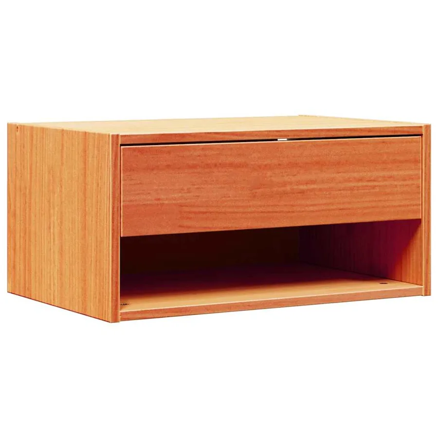 Table de chevet Brun cire 50 x 32,5 x 24 cm Bois massif en pin - 2