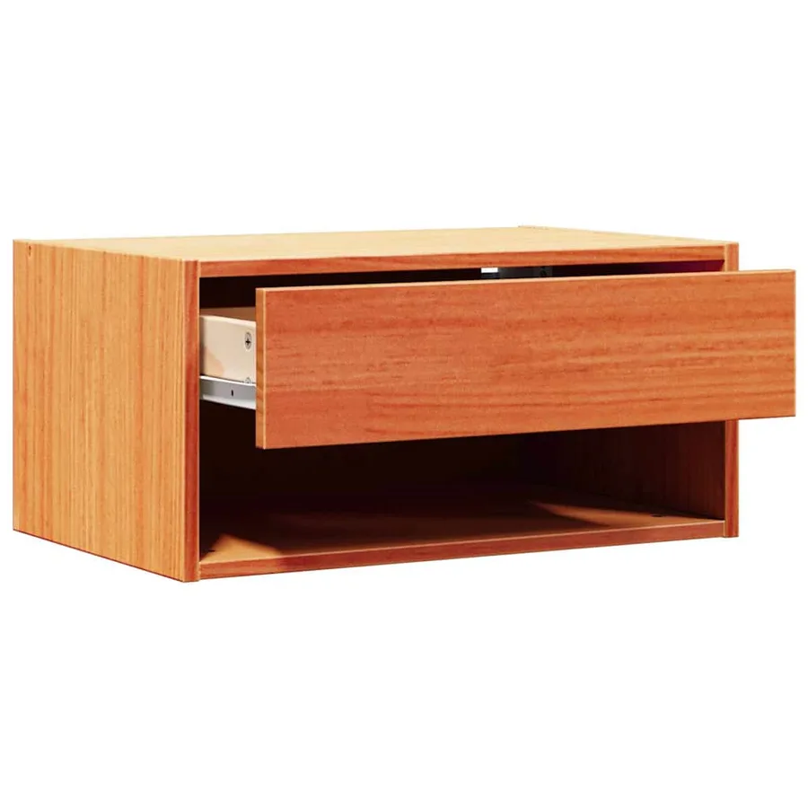 Table de chevet Brun cire 50 x 32,5 x 24 cm Bois massif en pin - 5