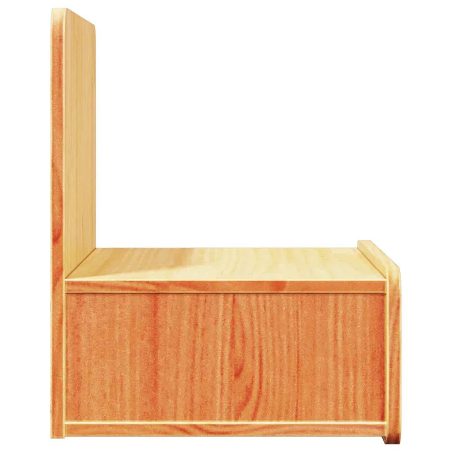 Table de chevet Brun cire 44 x 32,5 x 40 cm Bois massif en pin - 7