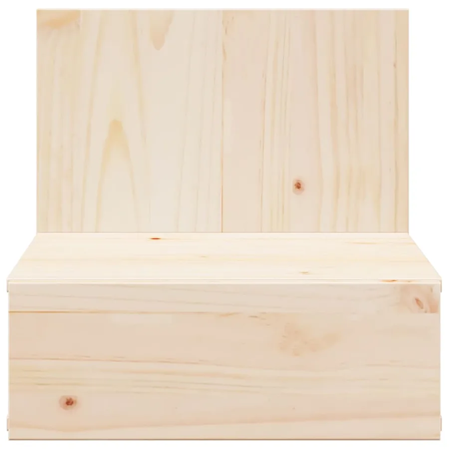 Table de chevet Marron 42 x 32,5 x 40 cm Bois massif en pin - 6
