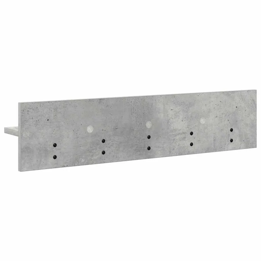 Porte-manteau mural Montage mural Gris béton 80 x 10,5 x 18 cm - 7