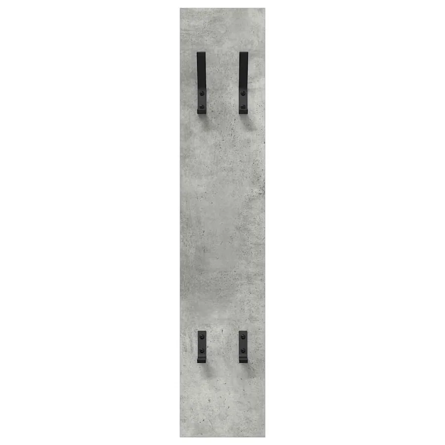 Porte-manteau mural Montage mural Gris béton 20 x 1,5 x 100 cm - 5