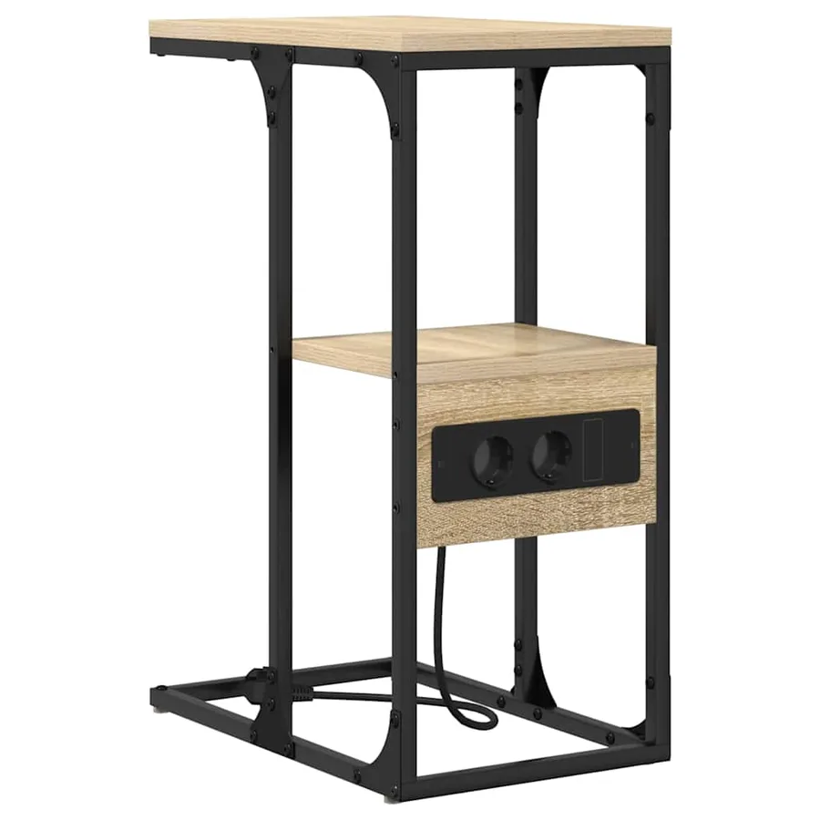Cabinet de chevet avec tiroir Chêne sonoma 41.5 x 26 x 60.5 cm - 2