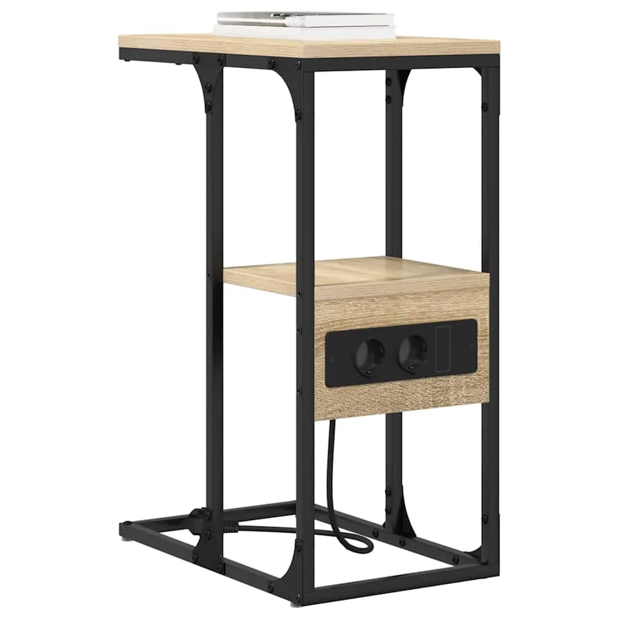 Cabinet de chevet avec tiroir Chêne sonoma 41.5 x 26 x 60.5 cm - 3