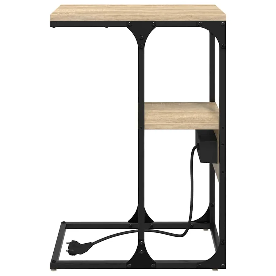 Cabinet de chevet avec tiroir Chêne sonoma 41.5 x 26 x 60.5 cm - 7