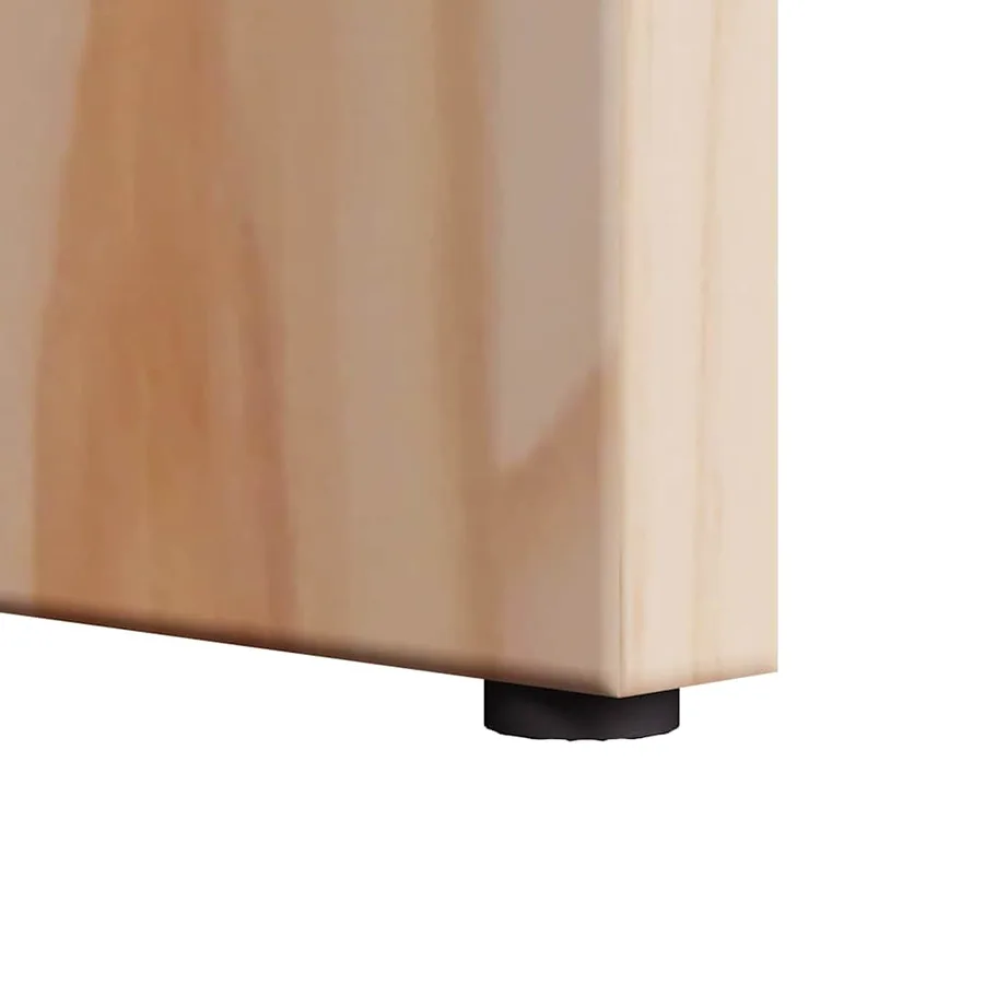 Table basse 2 pcs Naturel Bois massif en pin - 14