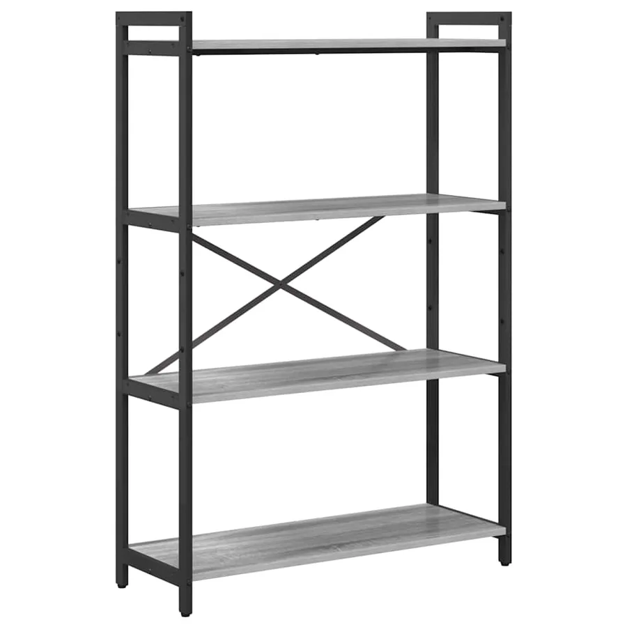 Étagère Sonoma gris 80 x 30 x 120 cm Bois d'ingénierie - 2