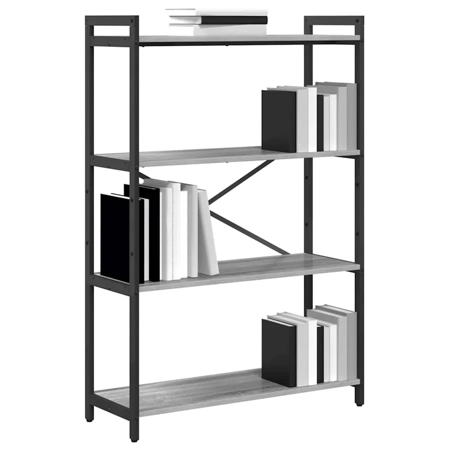 Étagère Sonoma gris 80 x 30 x 120 cm Bois d'ingénierie - 3