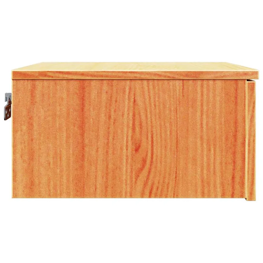 Table de chevet Brun cire 37 x 35 x 18,5 cm Bois massif en pin - 7