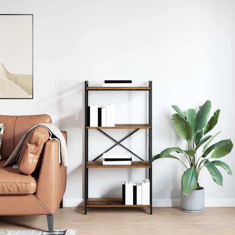 Étagère Bois ancien 60 x 30 x 120 cm Bois d'ingénierie - 4