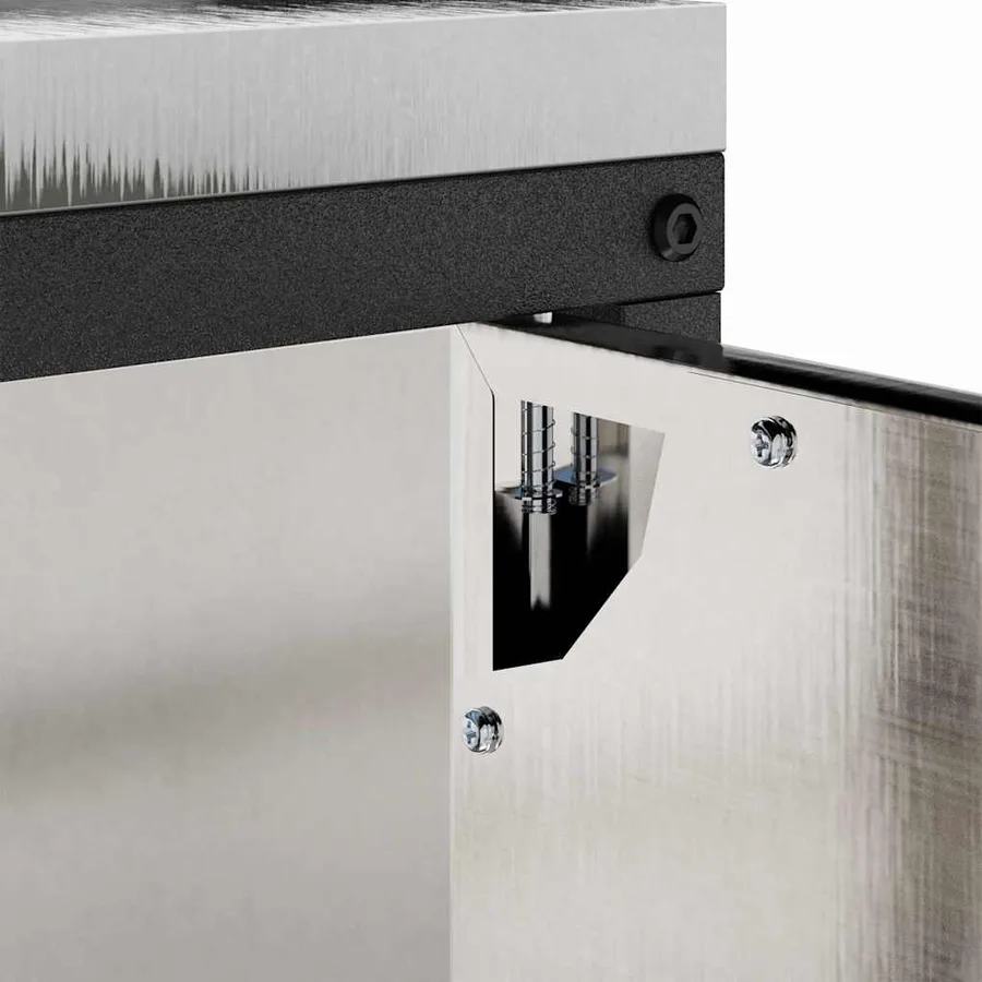 Rangement de cuisine HATTEM Argenté 90 x 50 x 92 cm Acier - 10