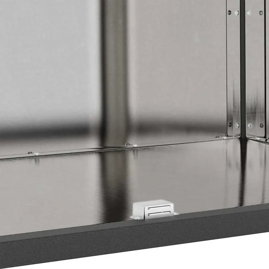 Rangement de cuisine HATTEM Argenté 90 x 50 x 92 cm Acier - 12