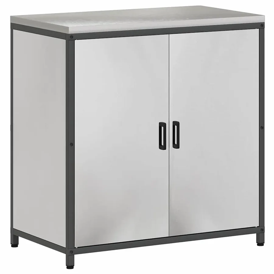 Rangement de cuisine HATTEM Argenté 90 x 50 x 92 cm Acier - 2