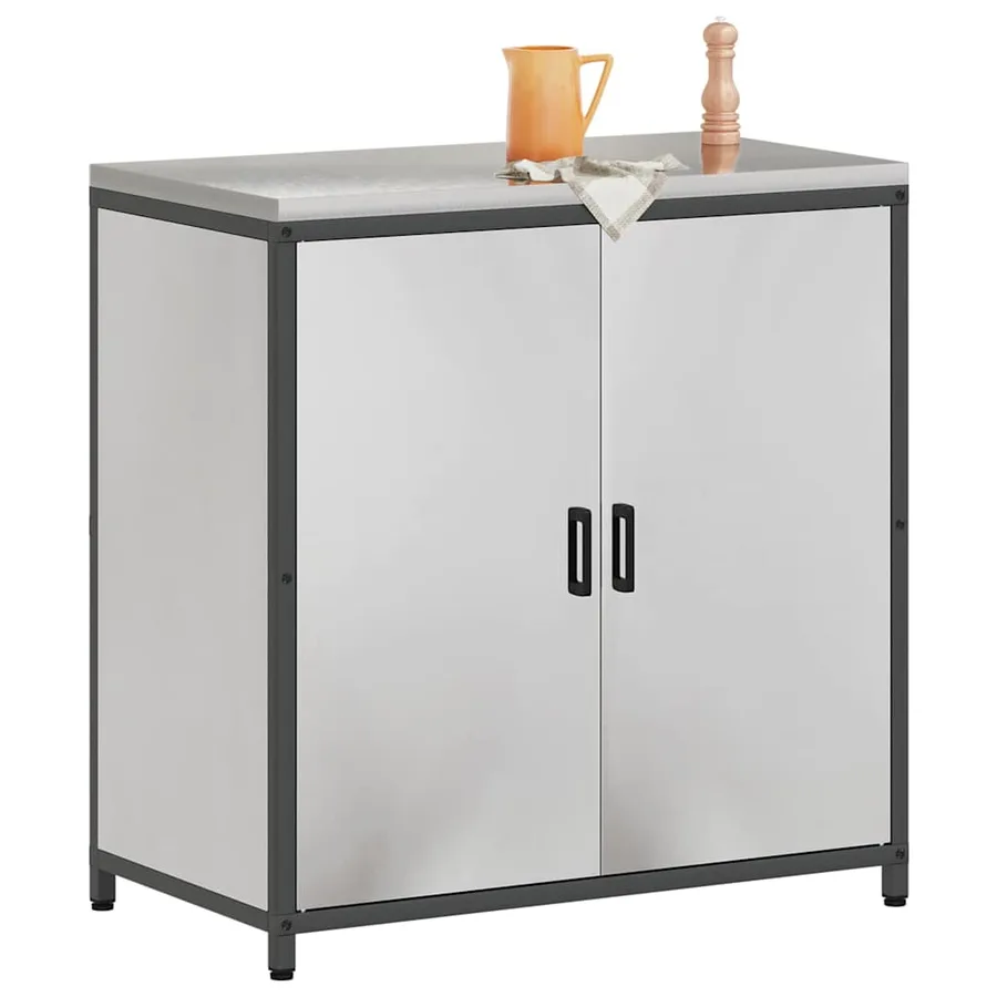Rangement de cuisine HATTEM Argenté 90 x 50 x 92 cm Acier - 3