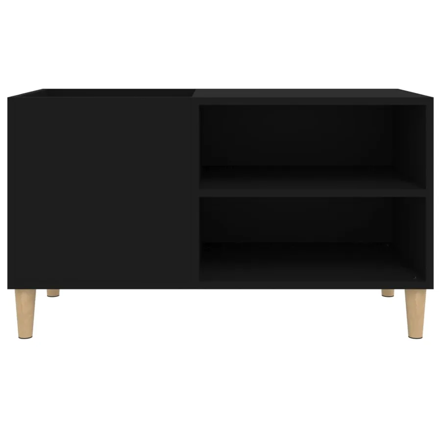 Armoire à disques noir 84,5x38x48 cm bois d'ingénierie - 5