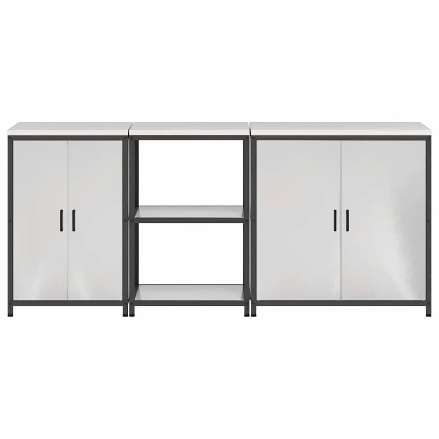 Ensemble de rangement cuisine HATTEM 3 pcs Argenté - 8