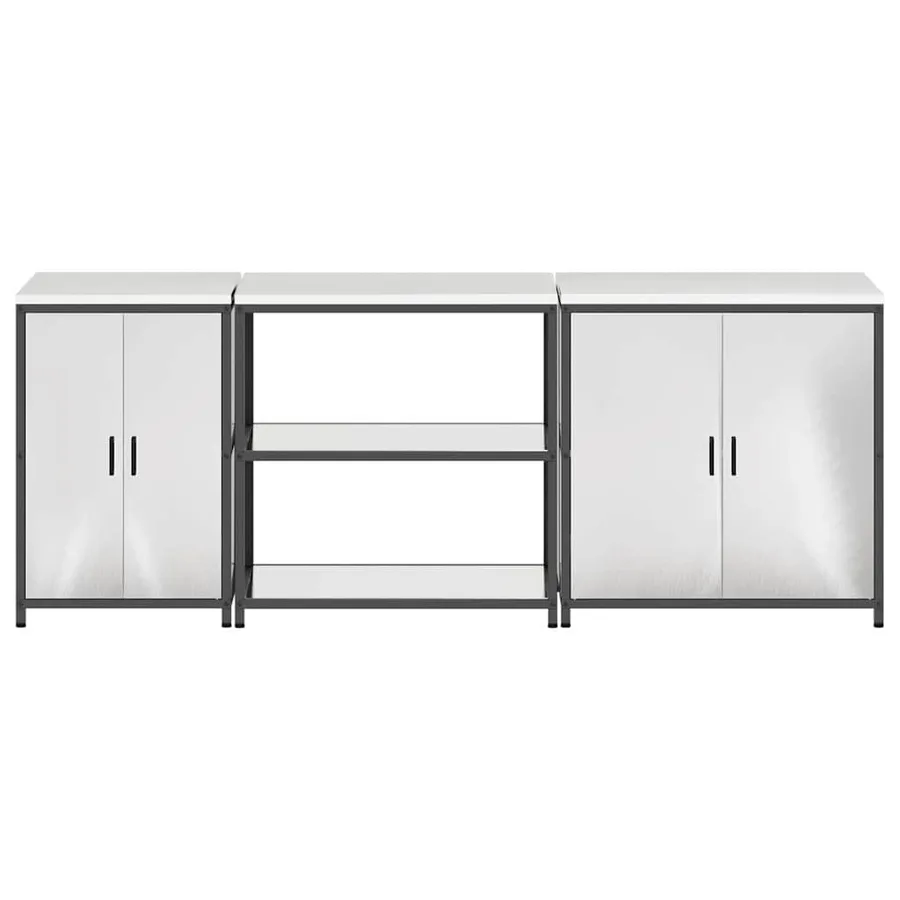 Ensemble de rangement cuisine HATTEM 3 pcs Argenté - 10
