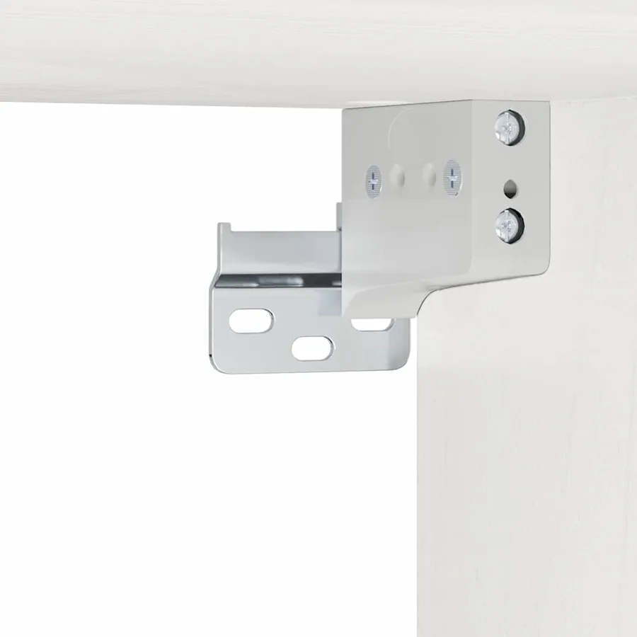 Table de chevet avec tiroir 2 pcs Blanc 38 x 36 x 29,5 cm - 12