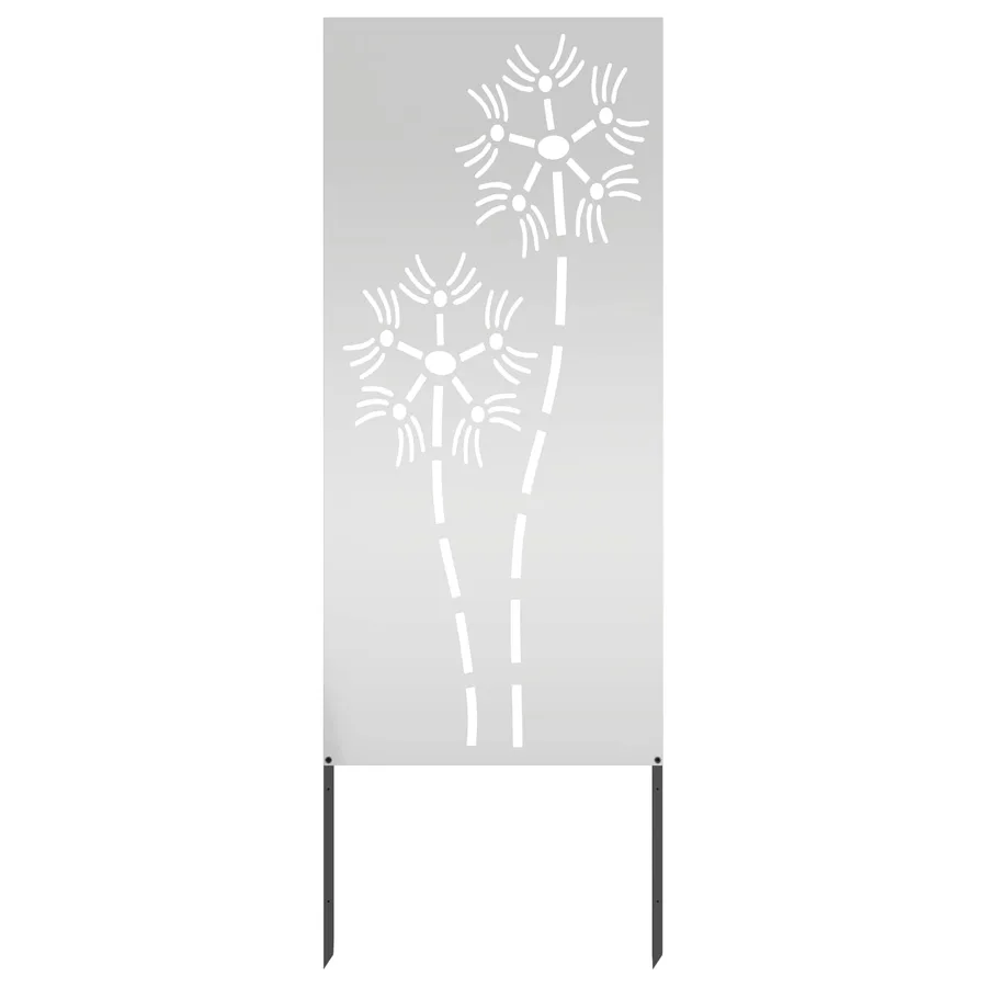 Écran de confidentialité de jardin Fretwork Argenté 50 x 140 cm - 4