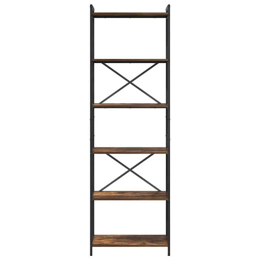 Étagère Chêne fumé 60 x 30 x 189,5 cm Bois d'ingénierie - 5