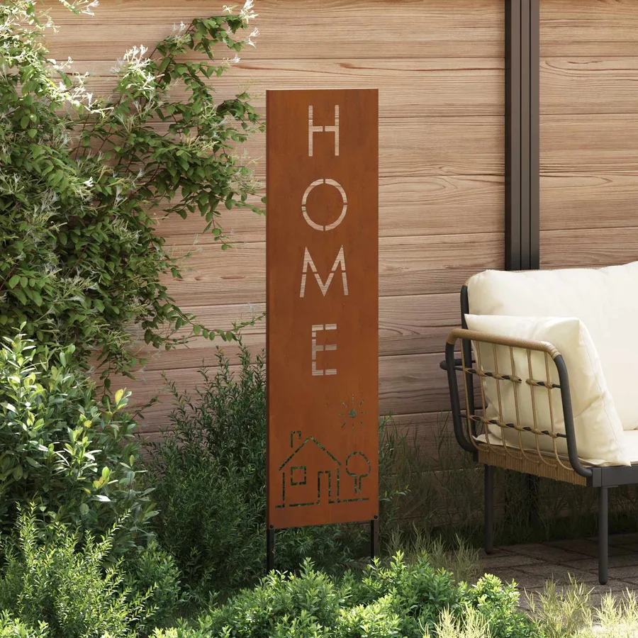 Écran de confidentialité de jardin Fretwork Rouillé 32 x 140 cm - 3