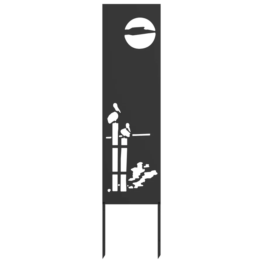 Écran de confidentialité de jardin Fretwork Noir 32 x 140 cm - 2
