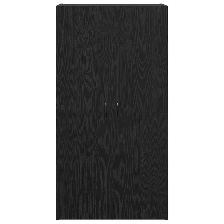Cabinet de Bureau Chêne noir 60 x 32 x 115 cm Bois d'ingénierie - 6