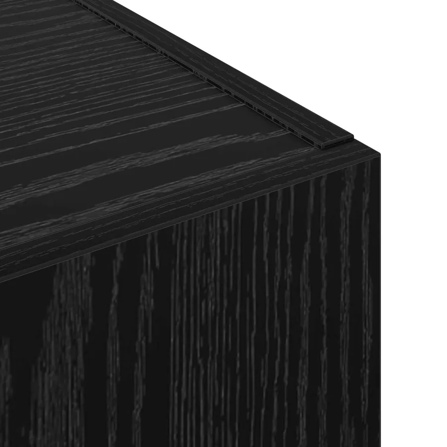 Cabinet de Bureau Chêne noir 60 x 32 x 115 cm Bois d'ingénierie - 9