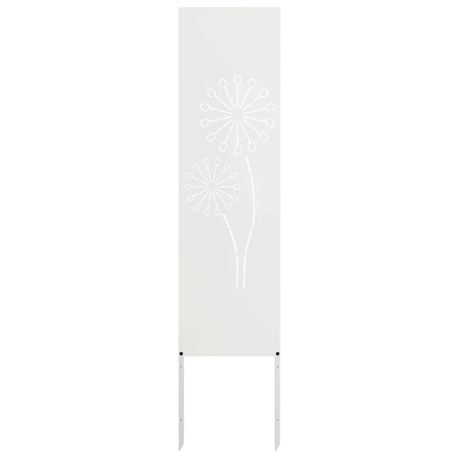 Écran de confidentialité de jardin Fretwork Blanc 32 x 140 cm - 2