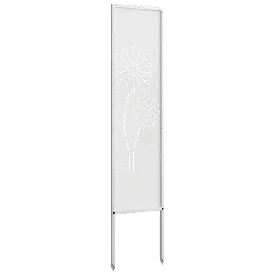 Écran de confidentialité de jardin Fretwork Blanc 32 x 140 cm - 6