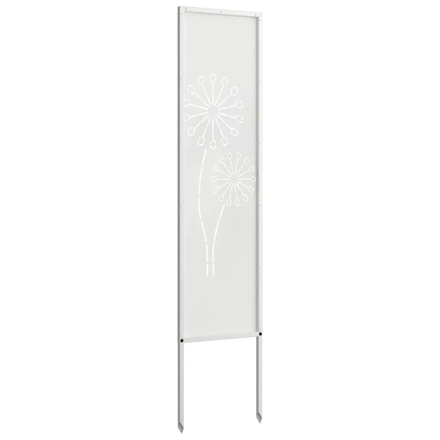 Écran de confidentialité de jardin Fretwork Blanc 32 x 140 cm - 7