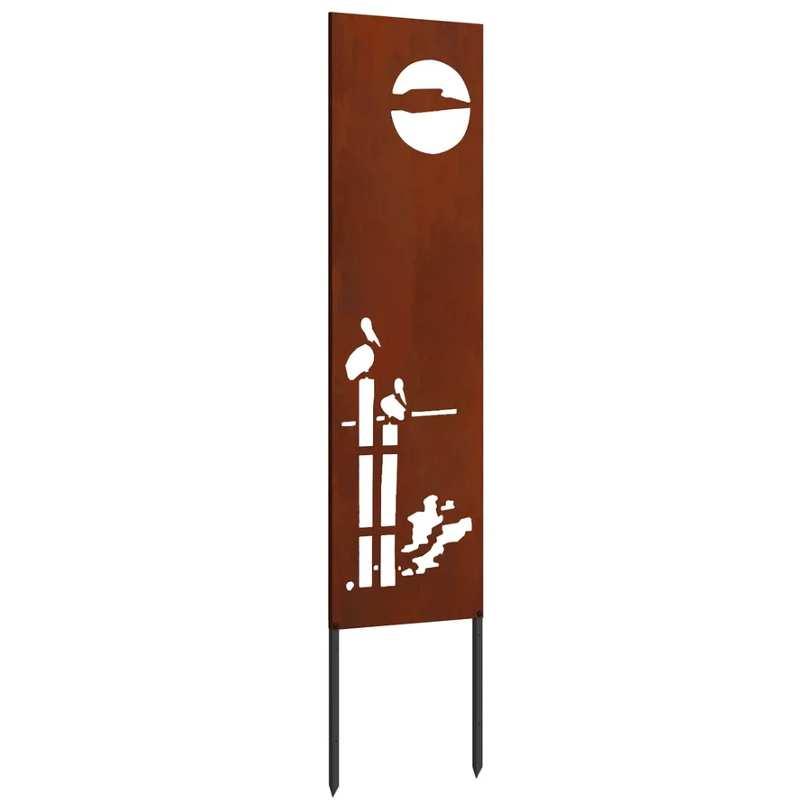 Écran de confidentialité de jardin Fretwork Rouillé 32 x 140 cm - 2