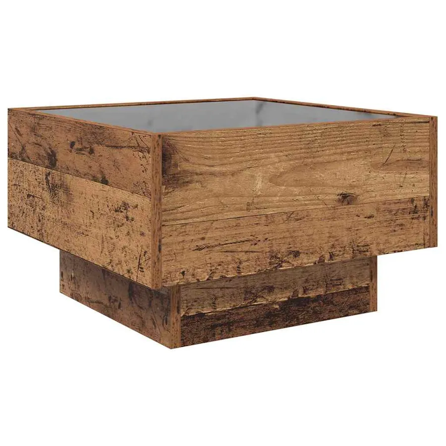 Table basse Bois ancien 50 x 50 x 30 cm Bois d'ingénierie - 7
