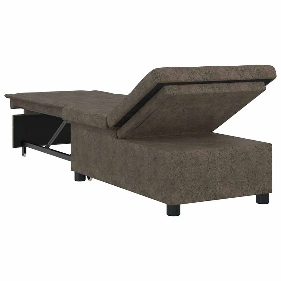 Canapé-Lit Gris foncé 194 x 67 x 82 cm Tissu Huahua - 6